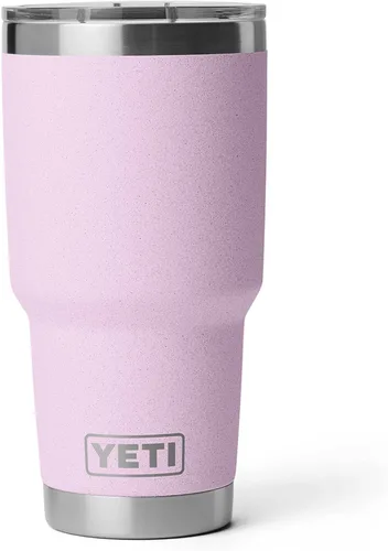 Vista 45 de YETI Rambler - Vaso de 30 oz, acero inoxidable, aislado al vacío con tapa MagSlider, color carmesí Amarillo