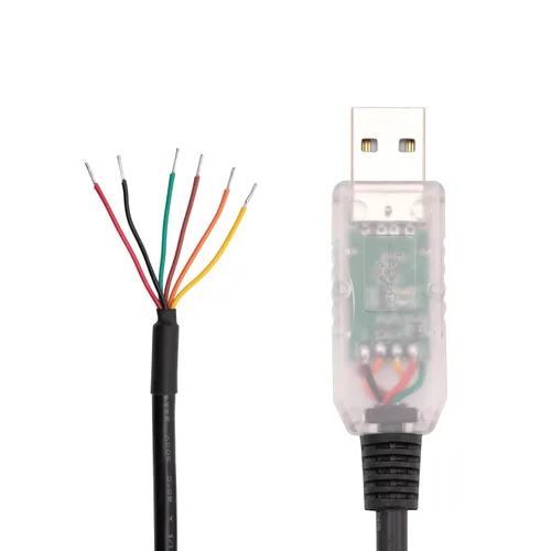 Vista 4 de FT232 USB to RS485 Serial Cable 6ft, WE Wire End, Clear Shell
