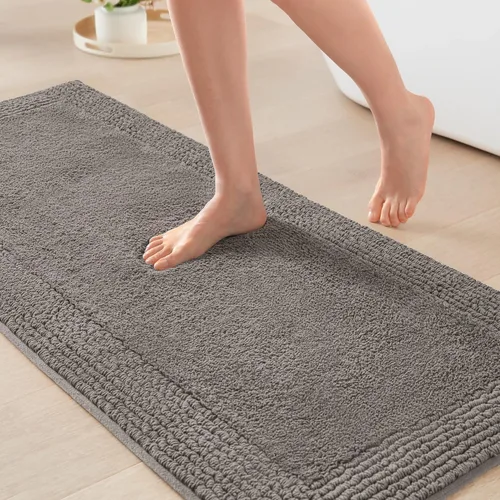 Vista 28 de Madison Park Splendor - Alfombra de baño reversible 100% algodón con mechones - 3000 GSM calidad hotelera lujosa felpa de pelo medio alfombrilla