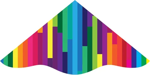 Vista 7 de X Kites DLX Delta Nylon Kite, 42 Inch Wide Delta Kites