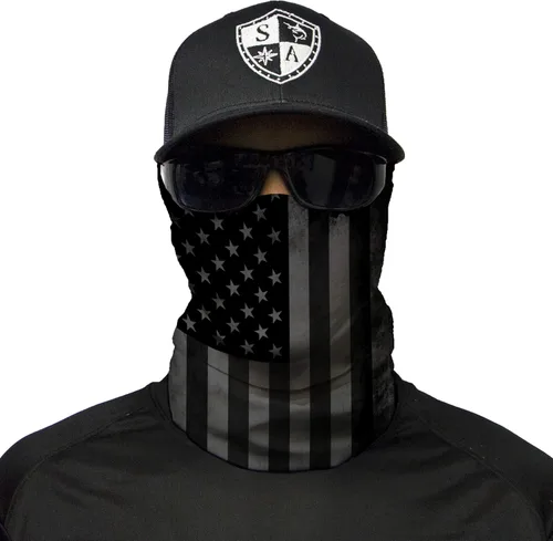 Vista 9 de S A - 1 UV Face Shield Multipurpose Neck Gaiter, Balaclava, Elastic Face Mask for Men and Women