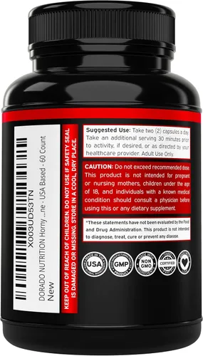 Vista 4 de Horny Goat Weed para hombres y mujeres – [20% de Icariins Fuerza Máxima] – Resistencia, Aguante, Circulación, Soporte Articular y de Espalda – Raíz
