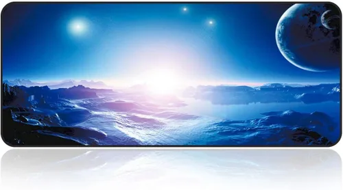 Vista 23 de Mouse pad grande para juegos con base antideslizante, tamaño XXL extendido, pesado, cómodo, plegable para computadora de escritorio, laptop, Mapa-2