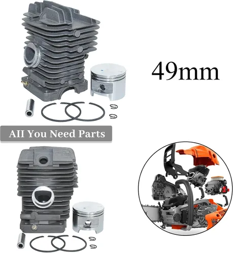 Vista 2 de Kit de pistón de culata de 1.929 in para STIHL MS390 MS310 MS290 029 039 MS 390 310 290 Motosierra piezas 11270201216