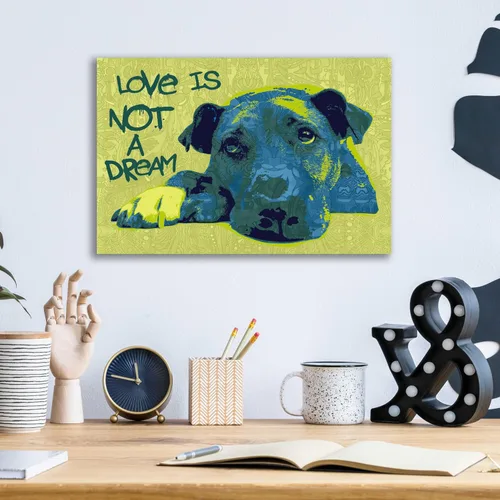 Vista 4 de Epic Art 'Love Is Not A Dream' by Dean Russo, Acrylic Glass Wall Art, 16"x12