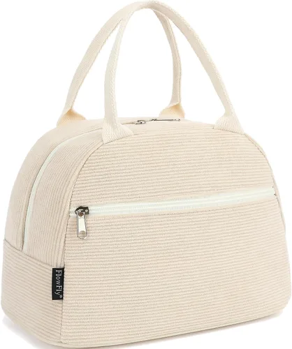 Vista 32 de Bolsa de almuerzo aislada FlowFly - Bolsa de asas organizadora para mujeres/hombres, Alpaca