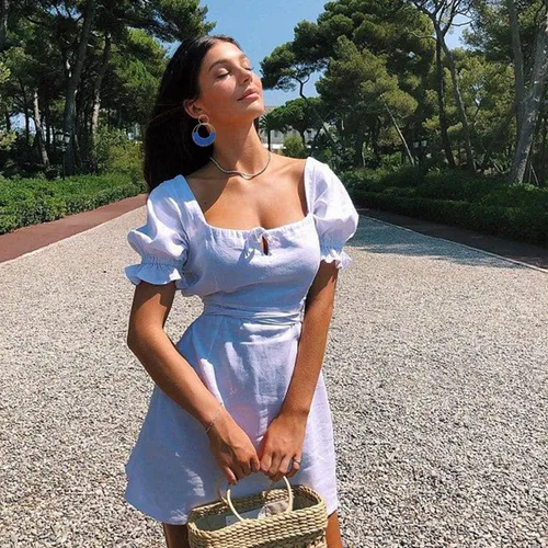 Vista 4 de Aretes colgantes de rafia de verano bohemios para mujeres y niñas, diseño bohemio de rafia, de paja trenzada, de mimbre, redondos, ligeros