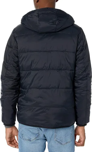 Vista 2 de Tienda Essentials Chaqueta acolchada de manga larga resistente al agua con forro de sherpa para hombre