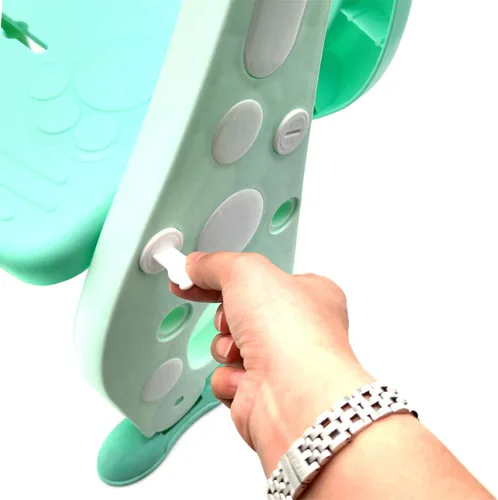 Vista 19 de HongK - Aprendizaje temprano de plástico lavabo de lavado para niños niños bebé bebé niño pequeño simulación toalla estante lavado cuidado de manos