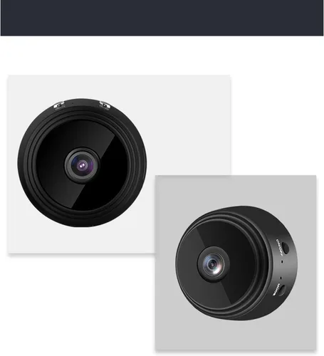 Vista 8 de Mini cámara A9, cámara IP HD 1080P con cubierta trasera magnética, mini videocámara de seguridad para el hogar, cámara de videovigilancia micro Negro