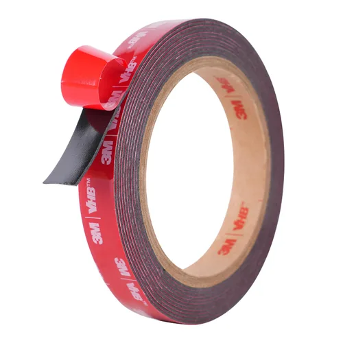 Vista 9 de Cinta adhesiva de doble cara resistente, cinta de espuma de montaje impermeable, 9.9 pies de largo, 0.4 pulgadas de ancho, cinta adhesiva resistente