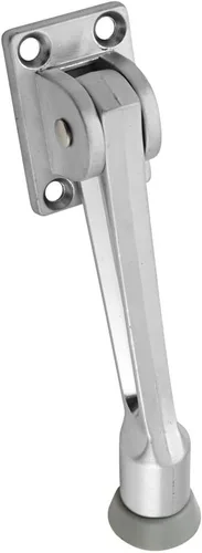 Vista 4 de National Hardware Tope para puerta que se baja de 5 pulgadas, N184-218 Foot-Operated Spring Lever Holds Doors Open; Ribbed Rubber Foot Grips