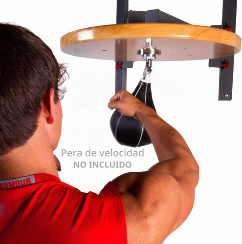 Vista 3 de XMARK Plataforma profesional de bolsa de velocidad ajustable, boxeo de montaje en pared y tablero de bolsa de velocidad MMA para entrenamiento