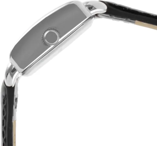 Vista 3 de Peugeot - Reloj cuadrado pequeño con correa de piel auténtica para mujer