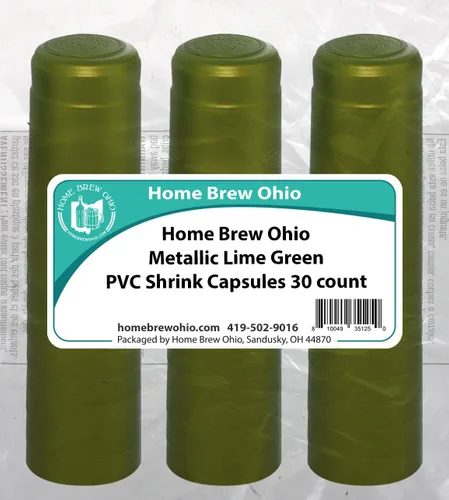 Vista 2 de Home Brew Ohio Metallic Lime Green PVC Shrink Cápsulas 30