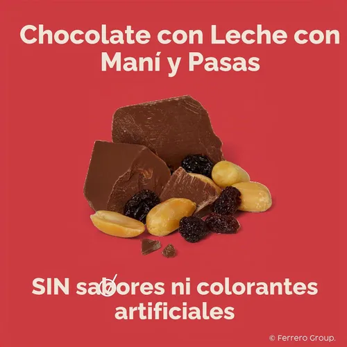 Vista 3 de Barra de chocolate con leche gigante Chunky, 12 unidades, caramelos Ferrero en envoltorio individual a granel, 4.2 onzas