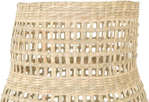 Vista 4 de Bloomingville Jarrón decorativo de 20 pulgadas de hierba marina natural tejida a mano