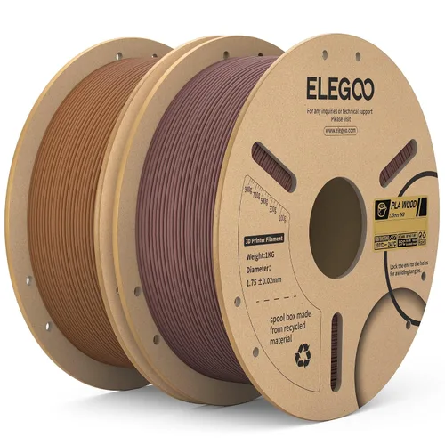 Vista 48 de ELEGOO Paquete de filamento PLA Plus negro 10KG, filamento para impresora 3D PLA+ resistente de 1.75mm precisión dimensional +/- 0.02mm, paquete