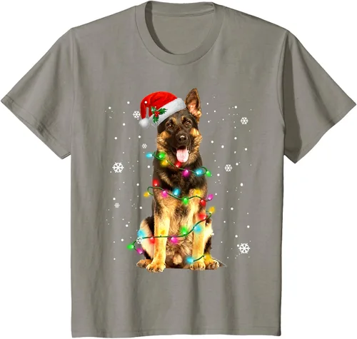 Vista 28 de Suéter de Navidad para perros de pastor alemán, suéter de Navidad para regalos de perros, Negro, S