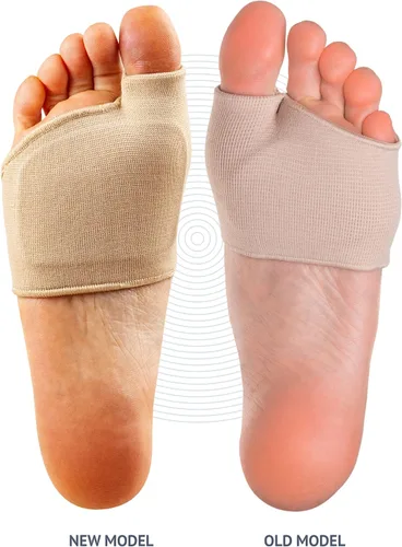 Vista 4 de Almohadillas metatarsianas diseñadas por podólogos Brison para mujeres y hombres - Fundas de gel para aliviar el dolor en la bola del pie