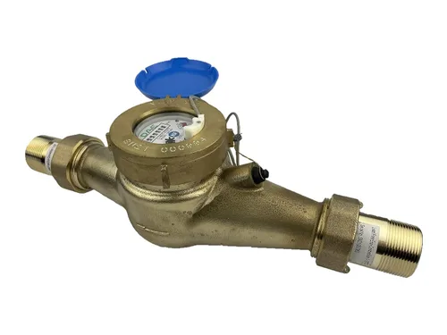 Vista 17 de DAE Medidor de agua caliente sin plomo MJ-75R NTEP, acoplamientos NPT de 3/4", salida de pulso, galón