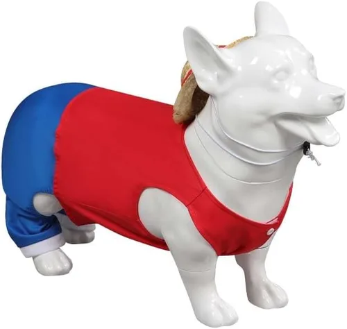 Vista 3 de Disfraz de perro divertido para mascotas, disfraz de cosplay para Halloween