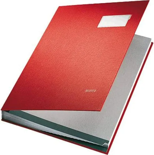 Vista 4 de Leitz 57000195 Libro de firma expandible con 20 separadores de tarjetas, A4, negro, 57000095