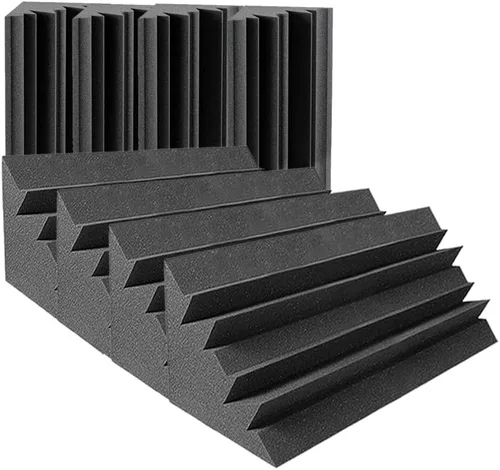 Vista 20 de 4 piezas de espuma de aislamiento acústico acústico de trampa de bajo largo negro 4.7 "x 4.7" x 18.8" AP1138 Trampa de bajo largo negro Ap1138