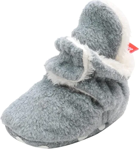 Vista 2 de Botas de nieve para bebés y niñas, para invierno, cálidas, para recién nacidos, zapatos antideslizantes, Gris, 12-18 meses