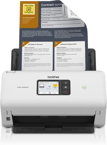 Vista 12 de Brother ADS-3100 - Escáner de escritorio de alta velocidad Compacto con velocidades de escaneo de hasta 40 ppm, blanco Escaneo de documentos