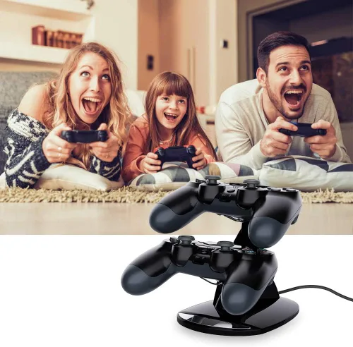 Vista 6 de VSEER Playstation 4PS4PS4 ProPS4 - Cargador para mando de PS4