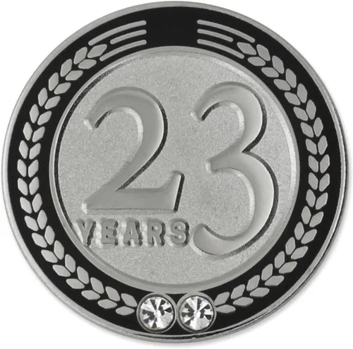 Vista 6 de PinMart Years of Service Award Employee Recognition Gift Pin de solapa - Negro