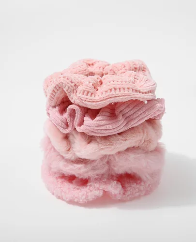 Vista 12 de 5 piezas de coleteros peludos - Coleteros elásticos para el cabello, bandas para el cabello para coleta, accesorios para el cabello para mujeres