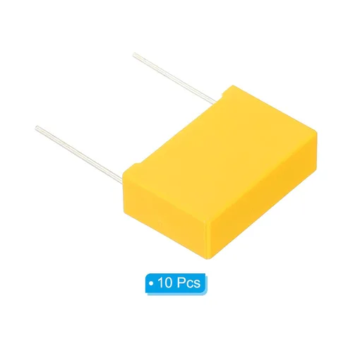 Vista 3 de PATIKIL Condensadores de seguridad, paquete de 10 unidades 0.68uF AC 310V 0.886 in Pin Pitch 1.063x0.669x0.354 in Kit surtido de condensadores