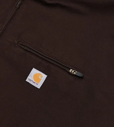 Vista 3 de Carhartt - Chaqueta con forro de sherpa de pato lavado de ajuste suelto para hombre