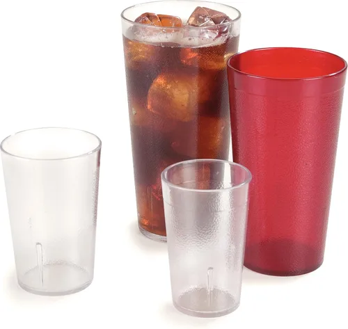 Vista 10 de Vasos de plástico Carlisle, apilables, resistentes a la rotura, sin BPA, Transparente