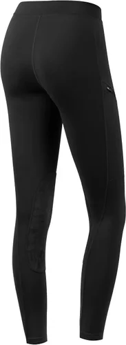 Vista 2 de Willit Pantalones de equitación para niñas, pantalones ecuestres para niños, parches de rodilla, mallas escolares con bolsillos con cremallera