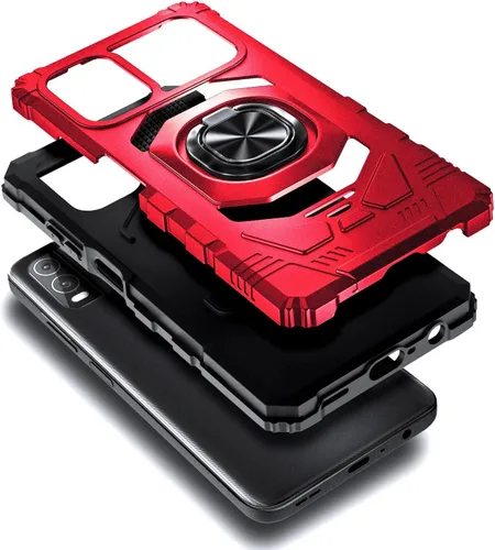 Vista 3 de NZND Funda para Nokia C210 con protector de pantalla de vidrio templado (cobertura máxima), protección de cuerpo completo [grado militar], funda