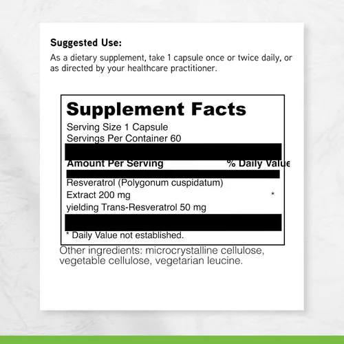 Vista 5 de DAVINCI Labs Resveratrol-50 - Ayuda a apoyar el sistema inmunológico, la salud ósea y la salud cardíaca con resveratrol* - Sin gluten y vegetariano