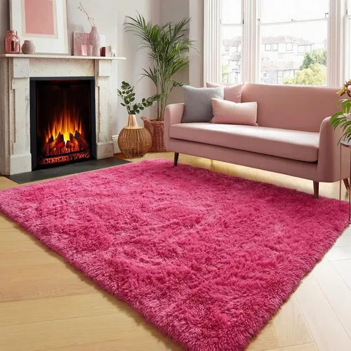 Vista 72 de ONASAR - Alfombra de pasillo negra de 2 x 6 pies, esponjosa, lavable, ultrasuave, afelpada, peluda, tapete para bebés, dormitorio de niños, armario