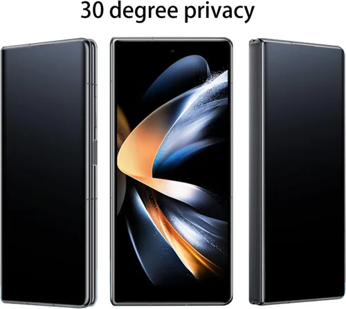 Vista 2 de Protector de pantalla antirreflejo antiespía para Samsung Galaxy Z Fold 4 5G 2022, privacidad exterior interior mate suave película antiarañazos