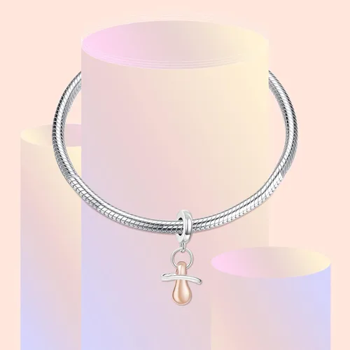 Vista 5 de LaMenars Happy Birthday Heart Charm for Bracelets 925 Silver Beads for Women's Bracelets & Necklaces Balloon & Cake Dangle Pendant for Mother's Day