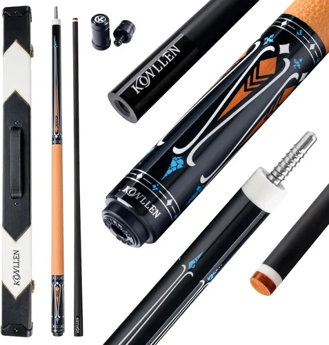 Vista 27 de KONLLEN Carbon Fiber Pool Cue 2.0 – 58" Low Deflection Performance Cue for Improved Accuracy & Consistency, 12.5mm Tip, Pro Taper