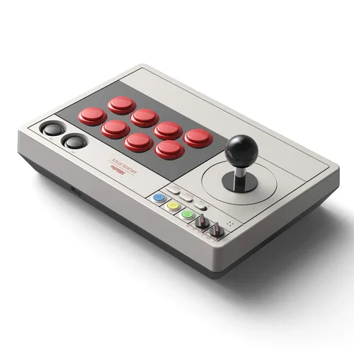 Vista 3 de 8Bitdo Arcade Stick for Switch & Windows & Pro 2 Bluetooth Controller for SwitchSwitch OLED, PC, macOS, Android, Steam & Raspberry Pi (Gray Edition)
