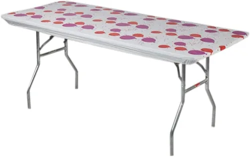 Vista 12 de Kwik-Covers Protectores para mesa rectangulares, de 6 pies, de plástico, de 30 x 72 pulgadas. Paquete de 5 unidades., Negro
