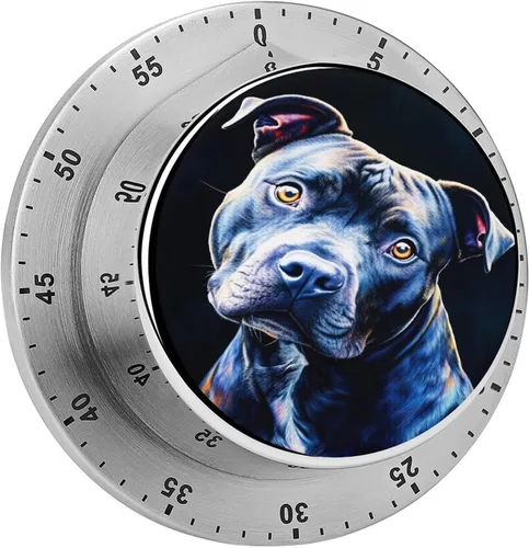 Vista 10 de Pig Floral Kitchen Timer Mechanical No-Battery, Magnetic Back, Loud Alarm for Kitchen, Study & Fitness