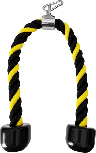 Vista 9 de Accesorios de cable de cuerda de tríceps pesados, accesorios de máquina de cable para gimnasio en casa, cuerda de tríceps de nailon para accesorios