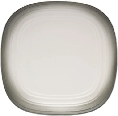 Vista 6 de Mikasa Swirl Square - Juego de vajilla de 16 piezas de grafito degradado, servicio para 4