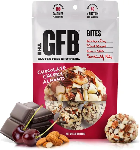 Vista 29 de The GFB Bocaditos de proteína aptos para alérgenos para pastel de cumpleaños, aperitivos sin gluten sin nueces, bolas de proteína a base de plantas