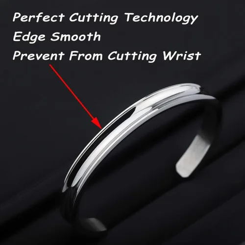 Vista 6 de Zuo Bao - Pulsera para banda de pelo, acero inoxidable de alto pulido, para mujeres y niñas